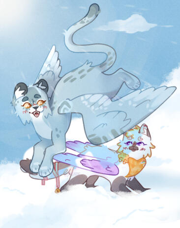 FULLSCENE — Violaine &amp; Haru (belong to LuneGriseOwO)